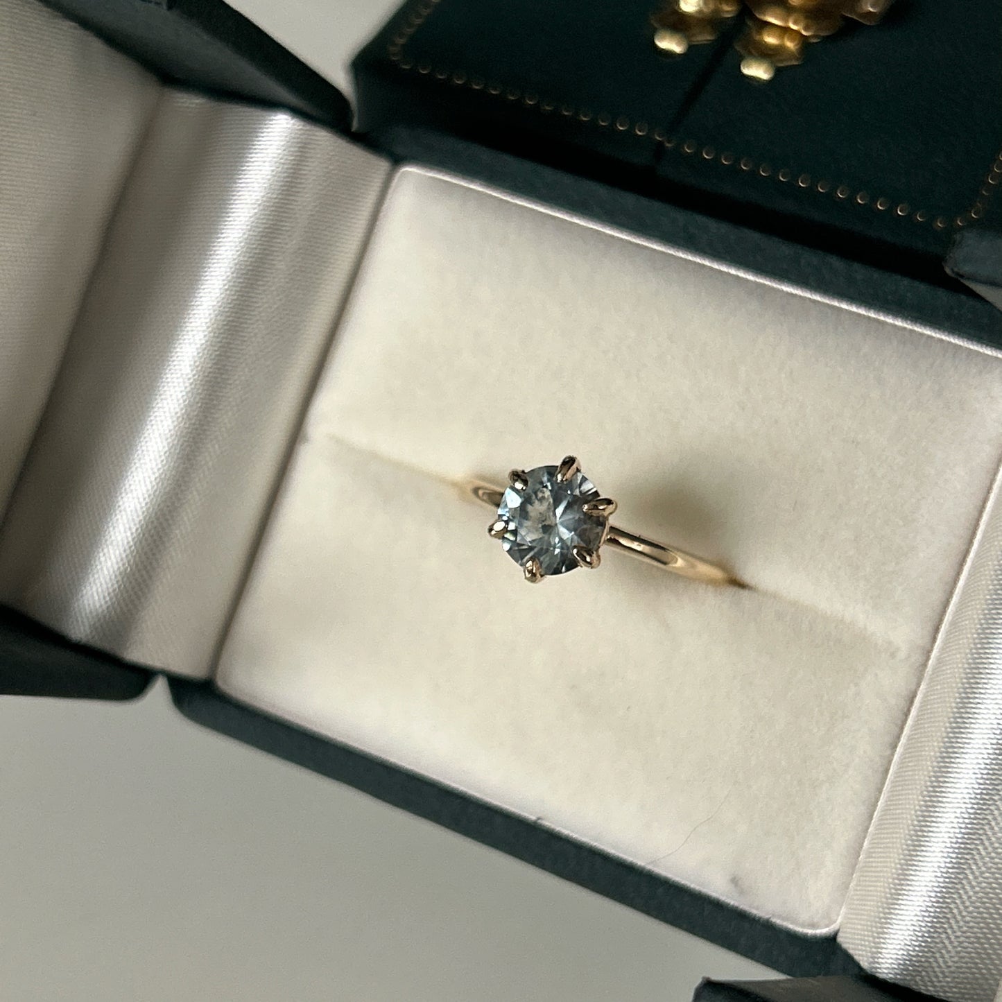 Aquamarine 6-Prong Solitaire - 14kt Yellow Gold