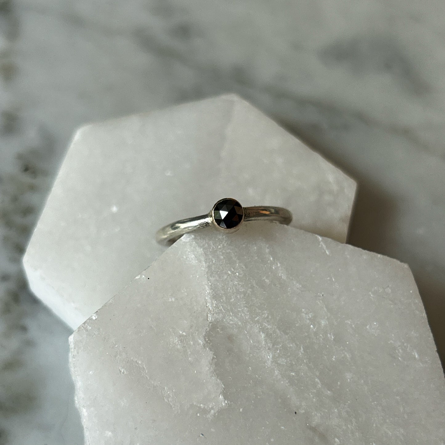 White Russian Cocktail Ring