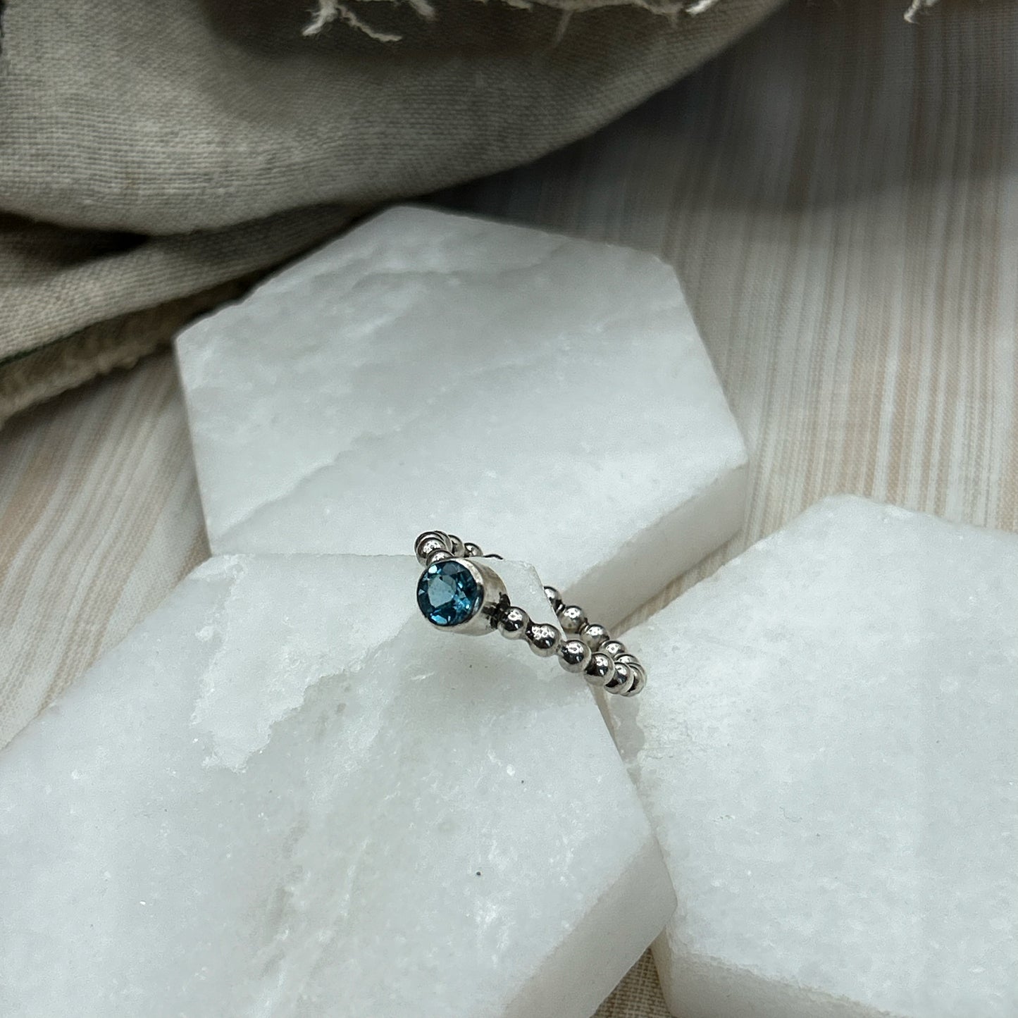 Bubble Ring - Blue Topaz