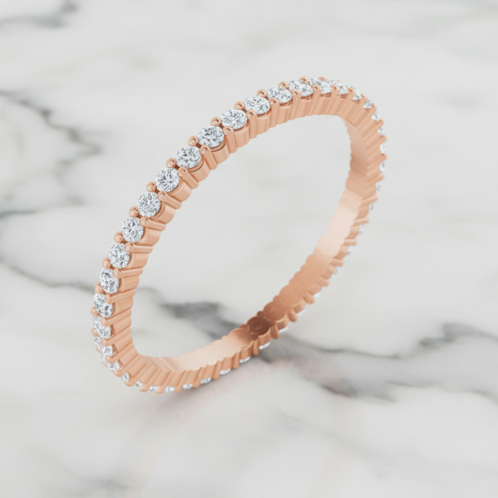 1.5mm Round Brilliant Eternity Band