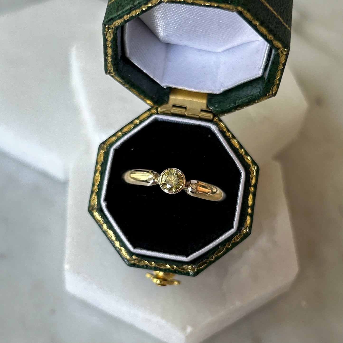 Lemon Drop Cocktail Ring