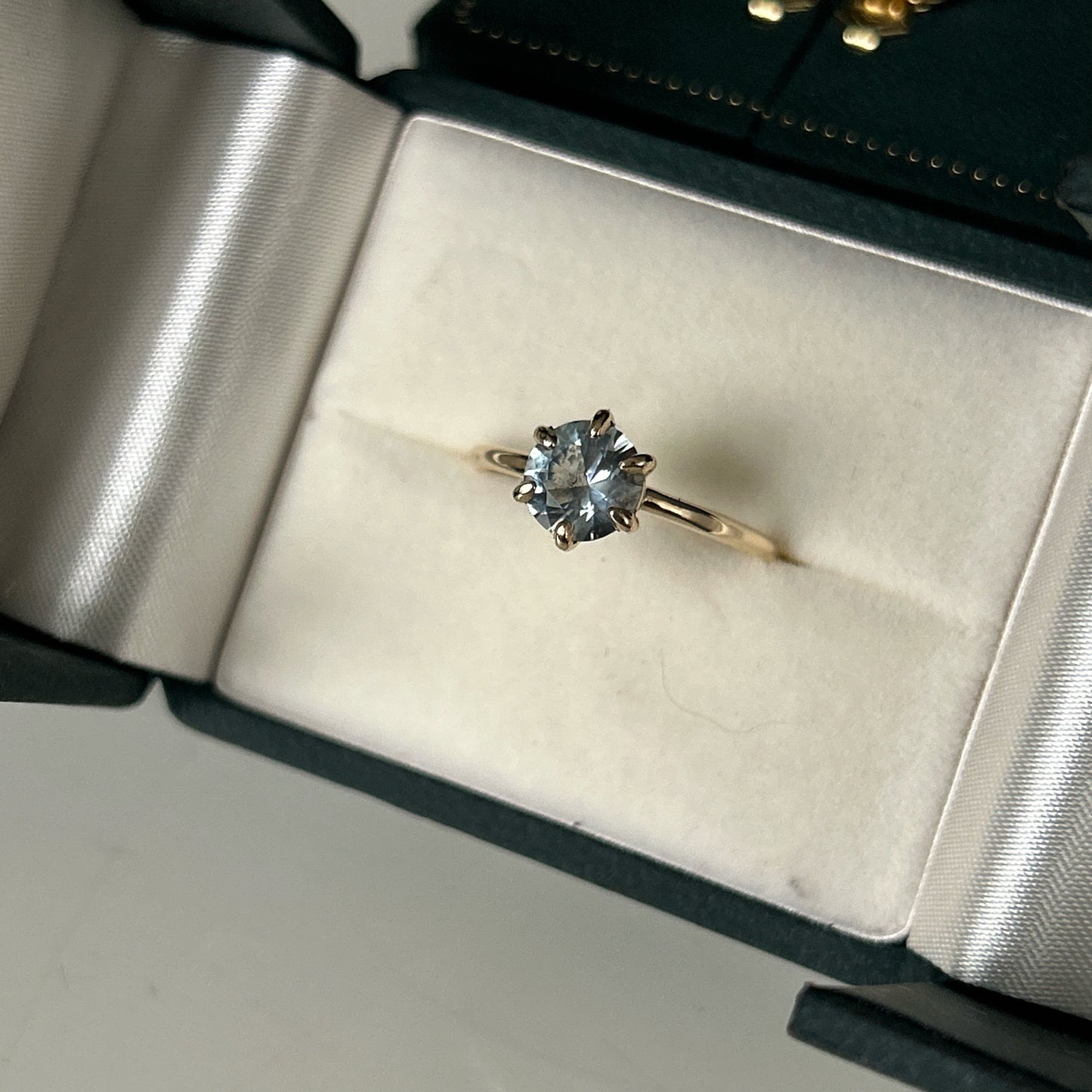 Aquamarine 6-Prong Solitaire - 14kt Yellow Gold