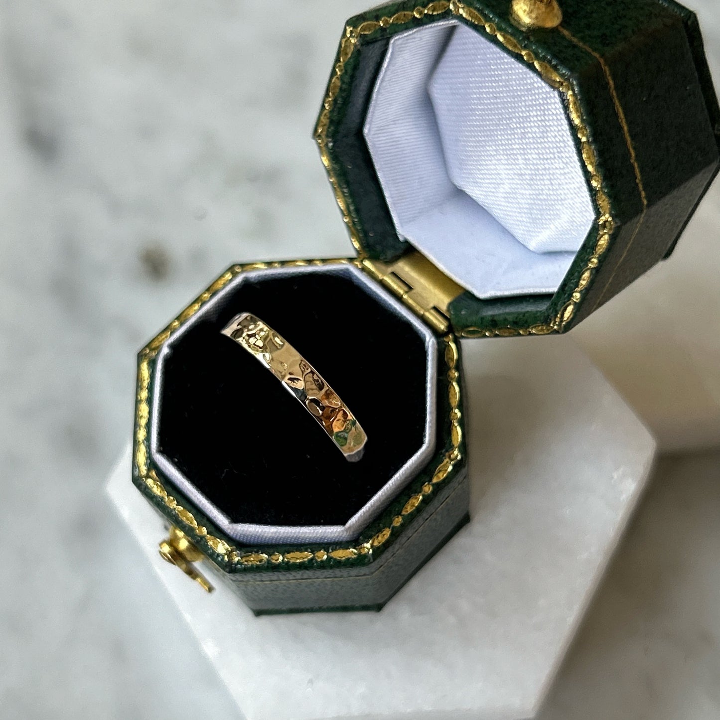 Hand-Hammered Gold Band