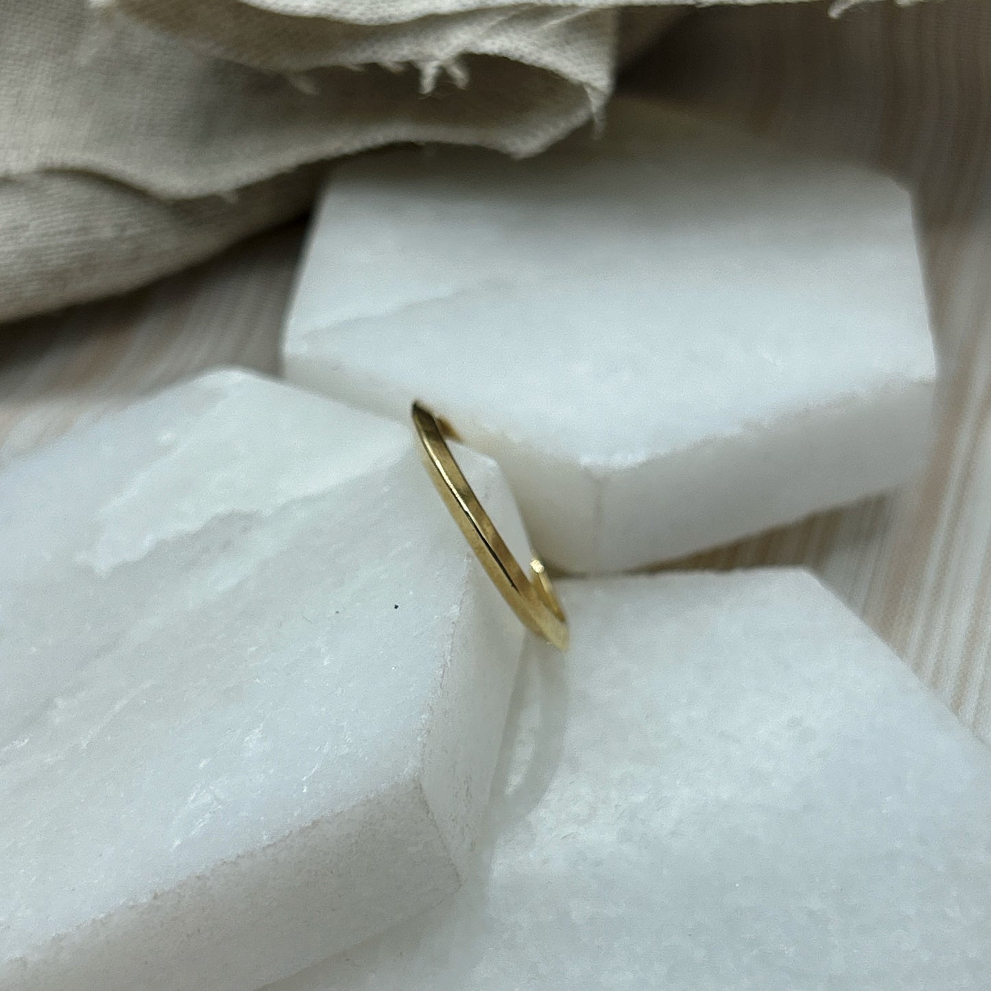 Saucer Ring - Yellow Gold