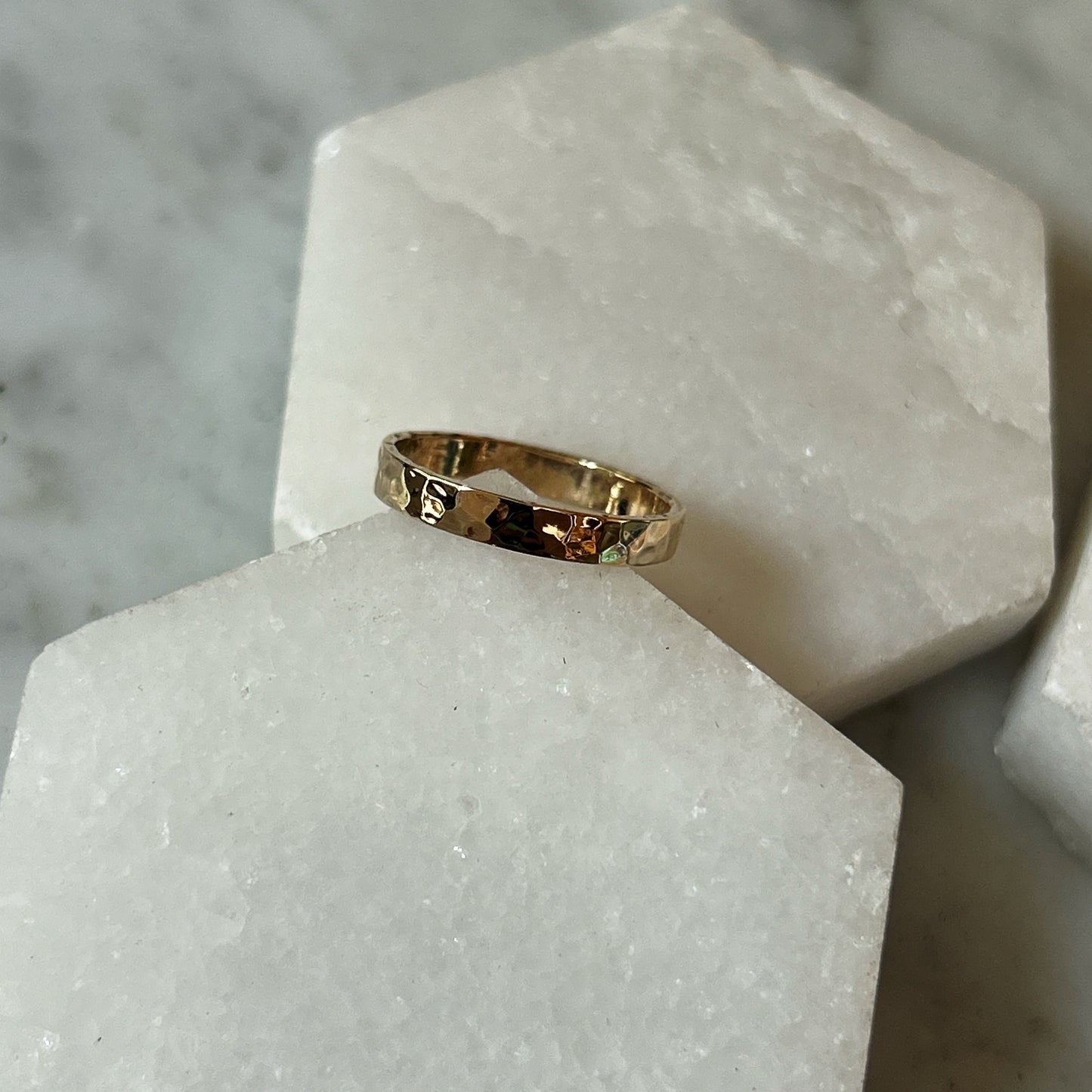 Hand-Hammered Gold Band