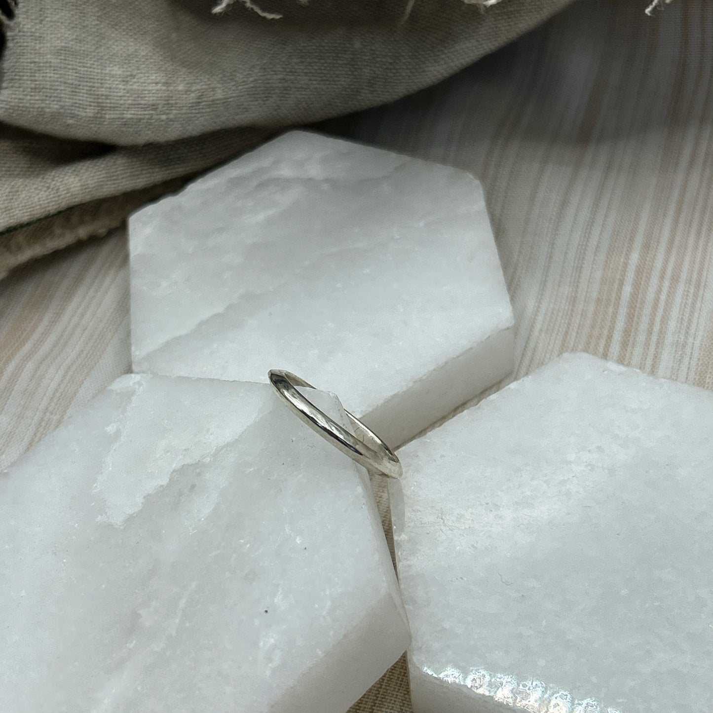 Saucer Ring - Sterling Silver