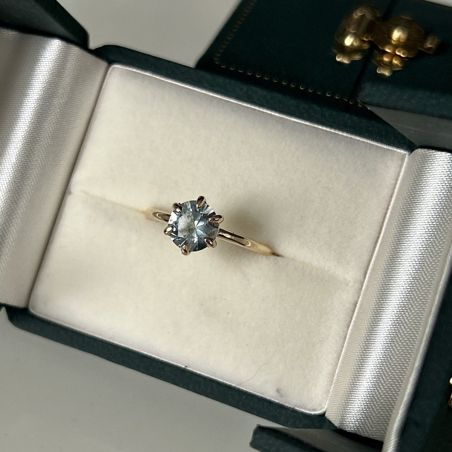 Aquamarine 6-Prong Solitaire - 14kt Yellow Gold