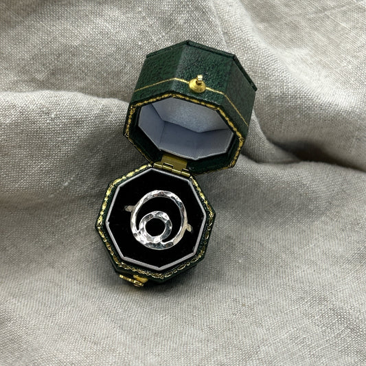 Hand-Hammered Orb Ring - Sterling Silver