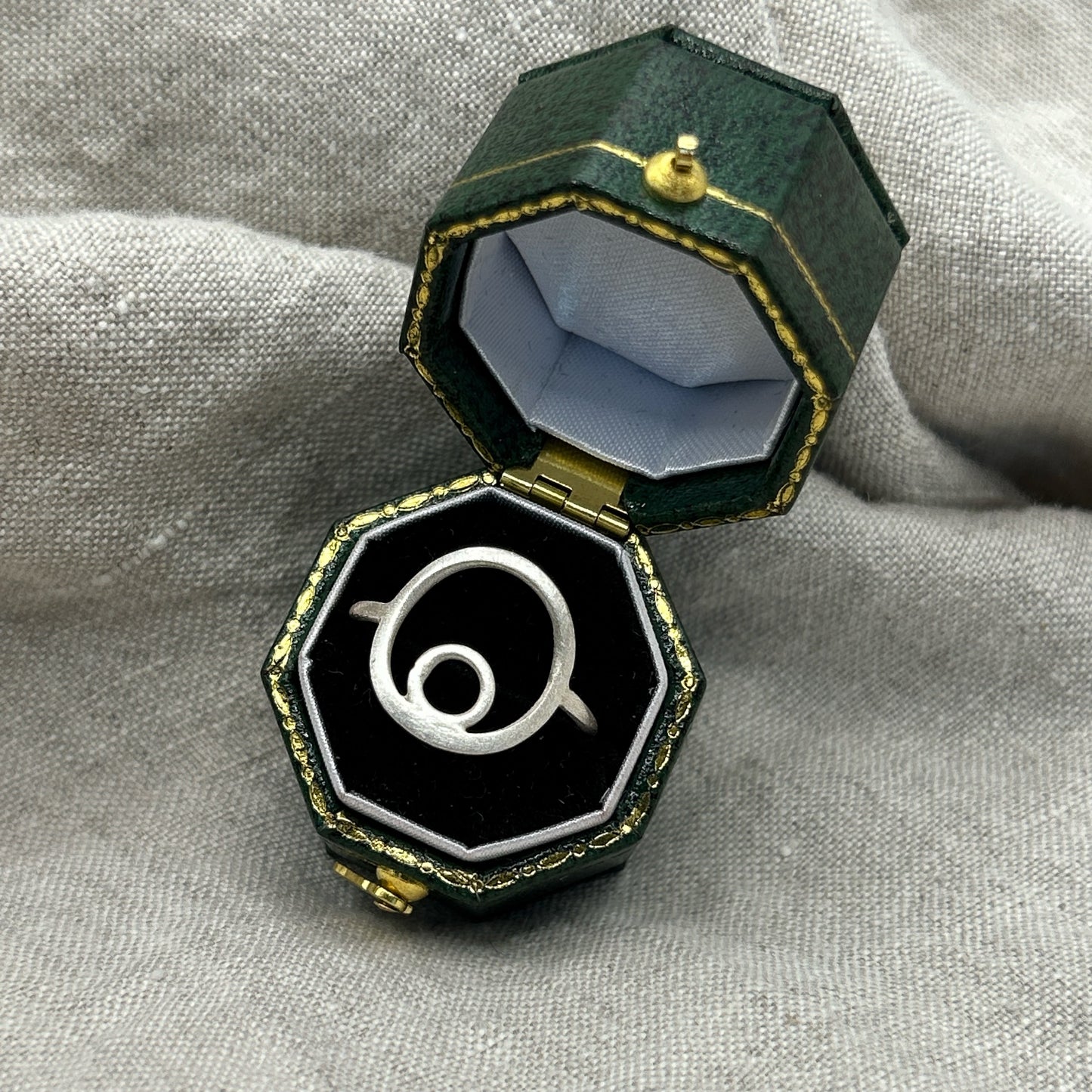 Satin Orb Ring - Sterling Silver