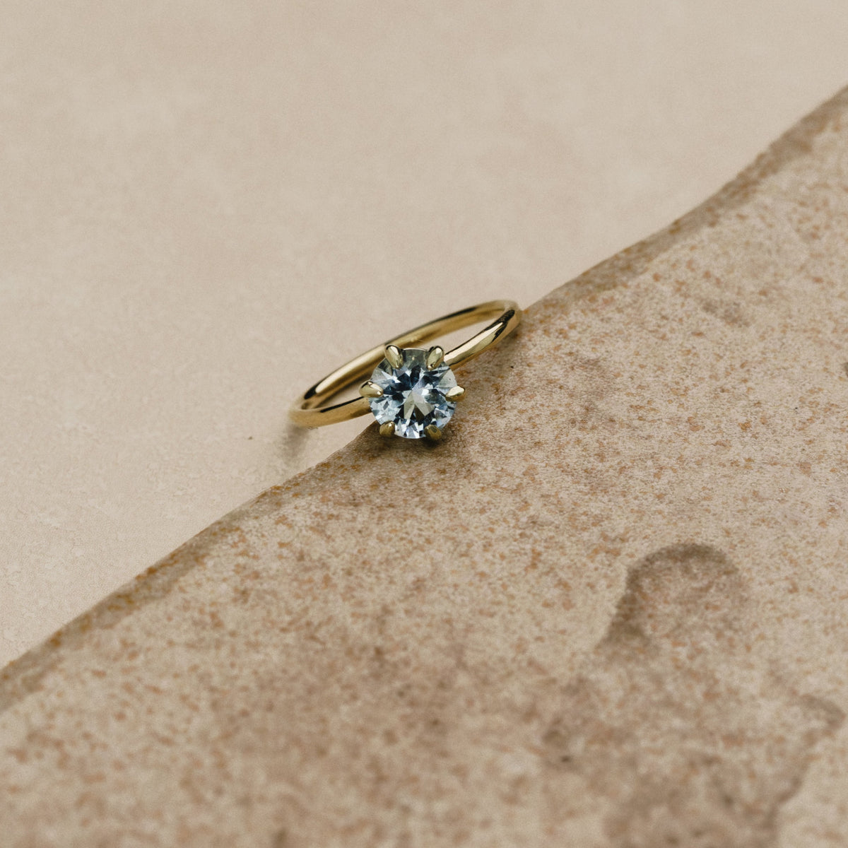 Aquamarine 6-Prong Solitaire