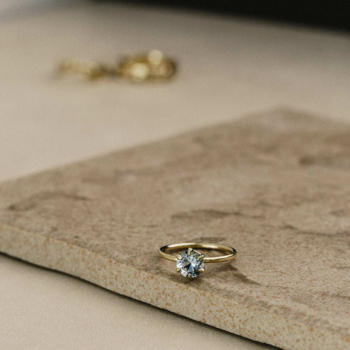 Aquamarine 6-Prong Solitaire