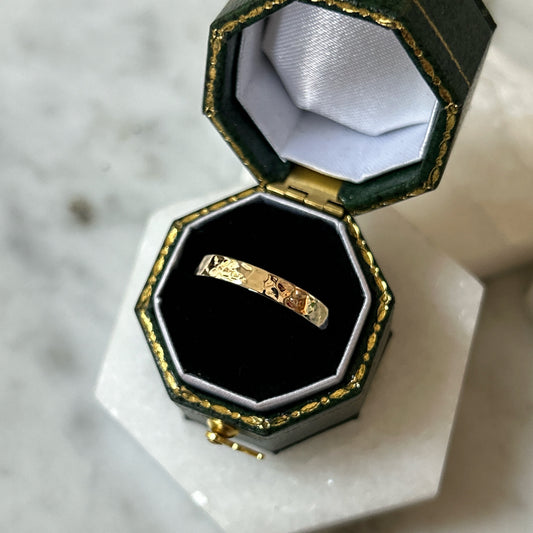 Hand-Hammered Gold Band