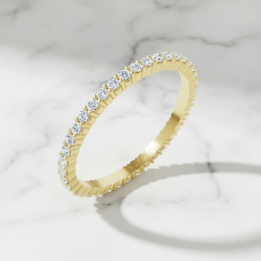 1.5mm Round Brilliant Eternity Band