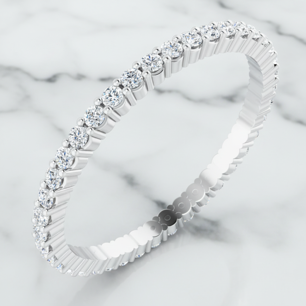 1.5mm Round Brilliant Eternity Band